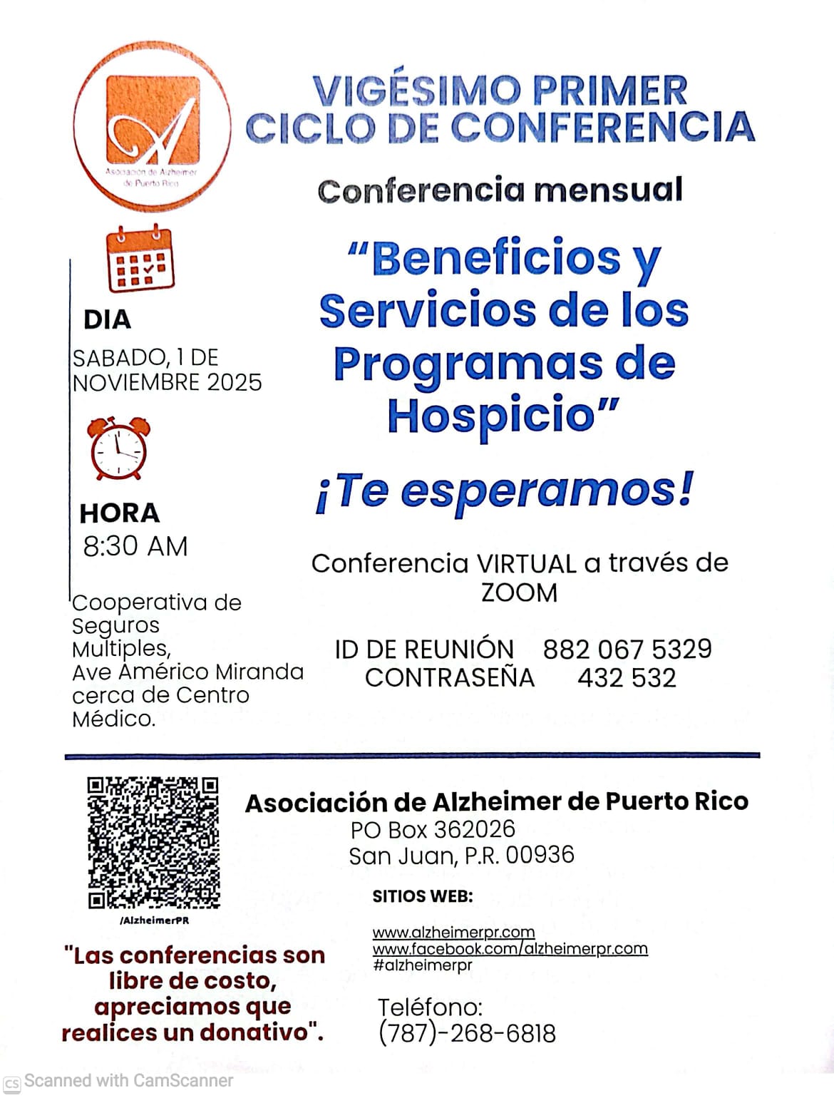 Ciclo de conferencia 1 de noviembre