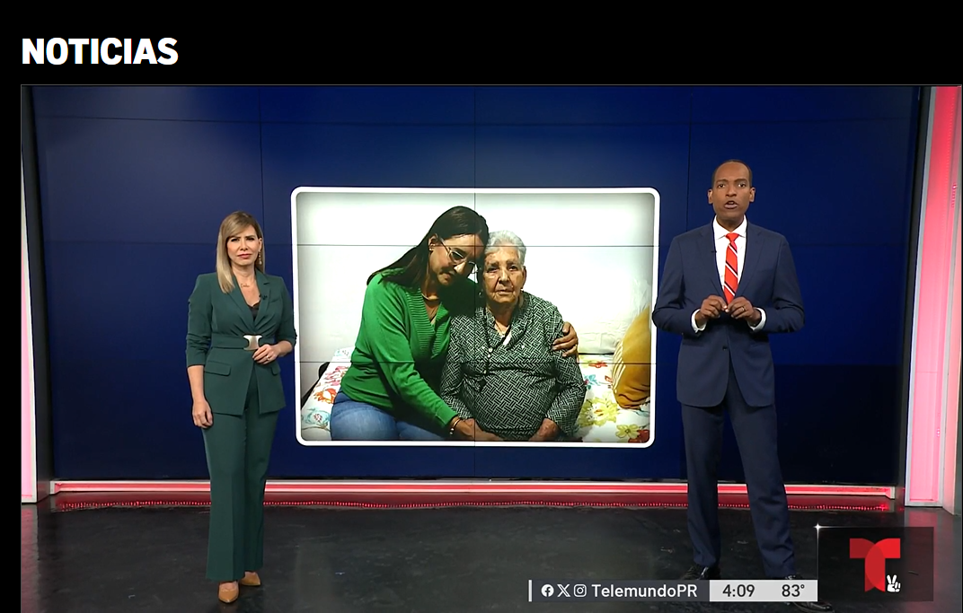 Reportaje de cuidador Telemundo