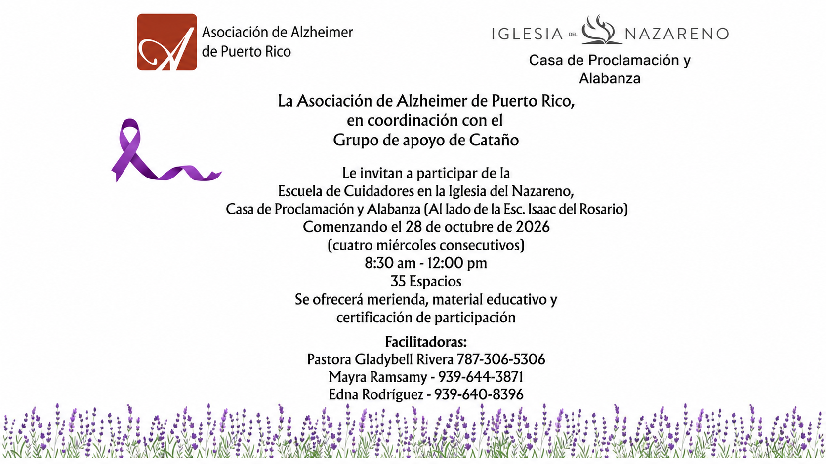 Escuela de Cuidadores_ Invitación Floral-grupo catano